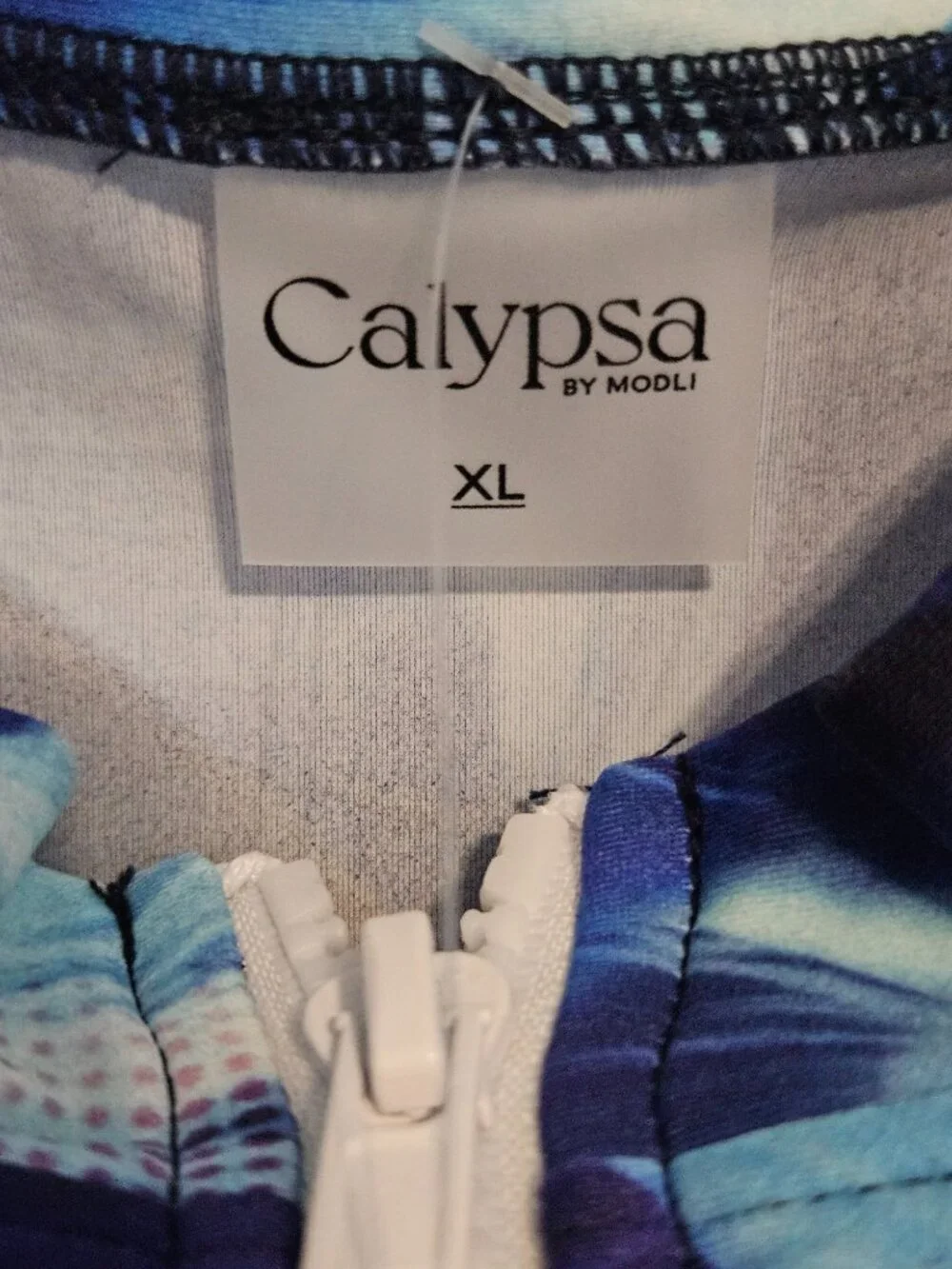 Calypsa Half Zip Adele Swim Top Size XL